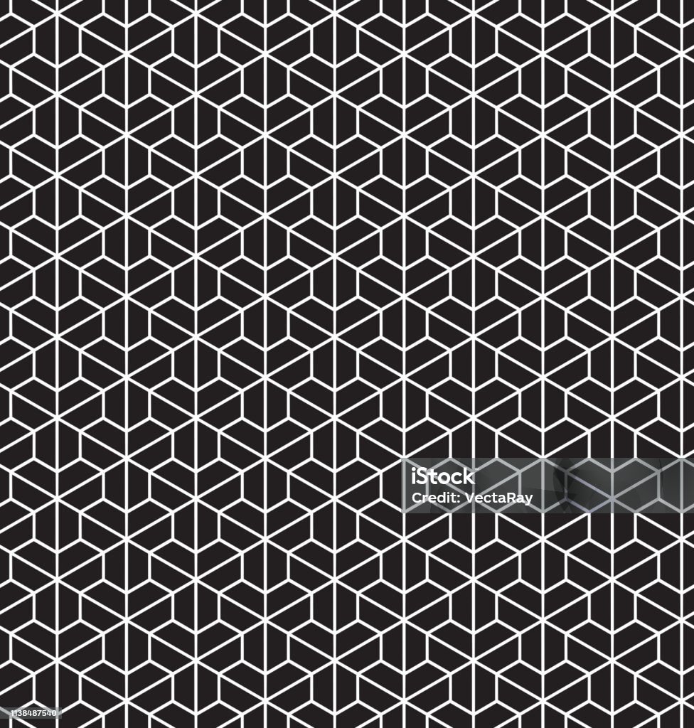 Seamless Abstract Geometric Isometric Pattern Background Wallpaper ...