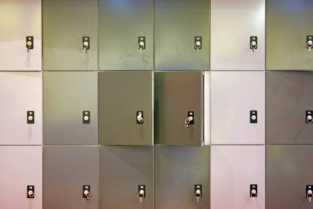 istock Set of lockers 1138489307