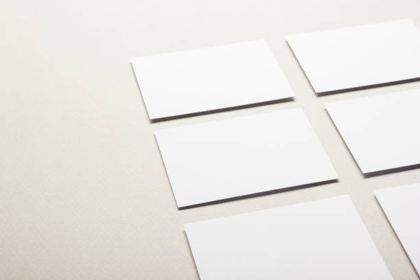 istock Business cards blank. Mockup on color background. Flat Lay. copy space for text 1138499270