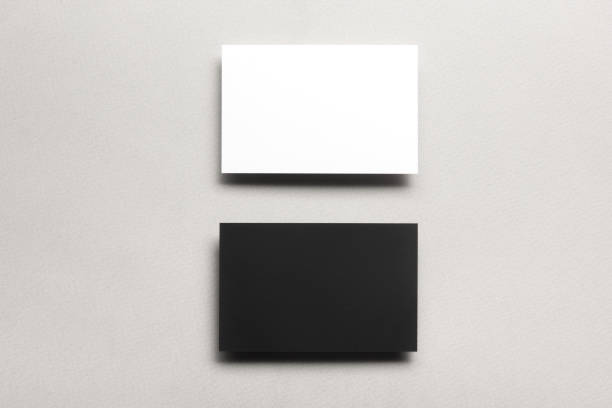 istock Business cards blank. Mockup on color background. Flat Lay. copy space for text 1138499296