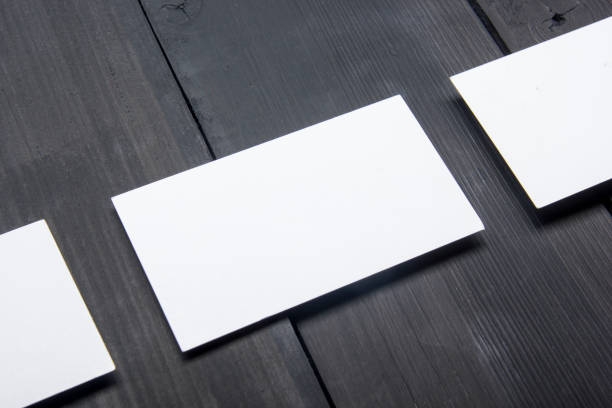 istock Business cards blank. Mockup on color background. Flat Lay. copy space for text 1138499882