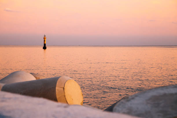 istock Haeundae beach twilight sunset in Busan, Korea 1138509873
