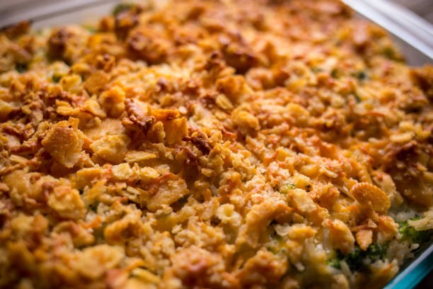 istock Turkey casserole with broccoli, rice and crumbled crackers 1138512179
