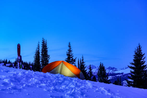 istock Winter Ski Camping in the Mountains 1138518801