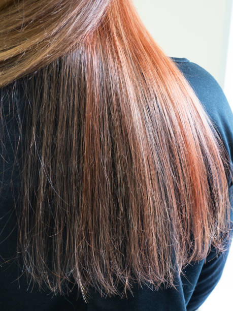 istock Gradient color on the hair. Multi-colored hair. 1138524510