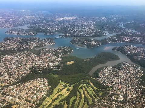 Aerial View of Sydney Suburbs