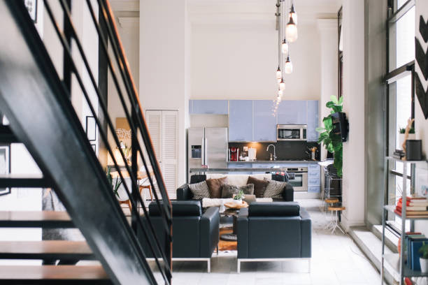 istock Cozy loft apartment interior in Downtown Los Angeles 1138527828