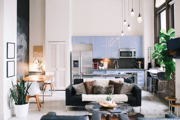 istock Cozy loft apartment interior in Downtown Los Angeles 1138528749