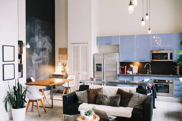 istock Cozy loft apartment interior in Downtown Los Angeles 1138529664