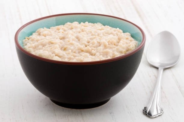 oatmeal breakfast stock photo