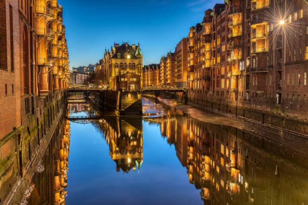 istock The old Speicherstadt with the Water Castle 1138535086