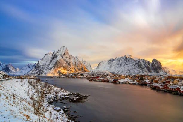 istock Reine village in winter. 1138544360