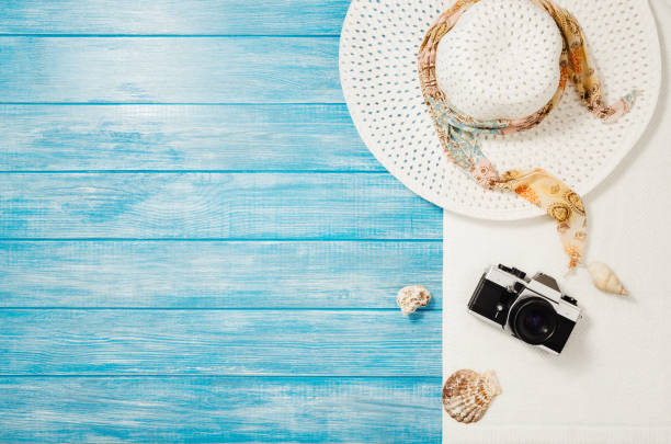 istock Top view beach and marine planks. Background with copy space 1138545998