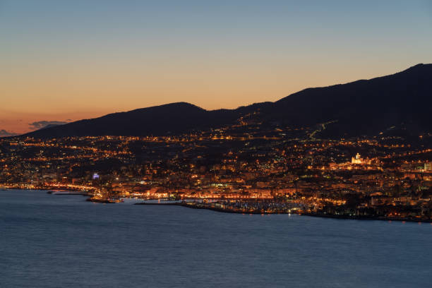 istock Italian Riviera, Sanremo by night 1138548396