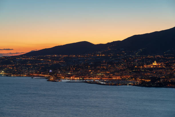 istock Italian Riviera, Sanremo by night 1138548762