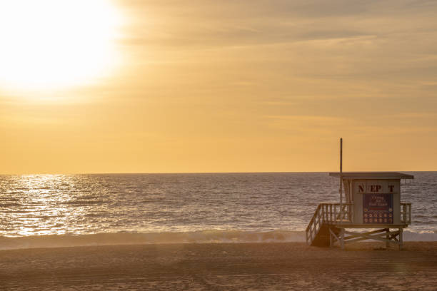 istock Lifeguard Towers - Southern California Beach 1138549598