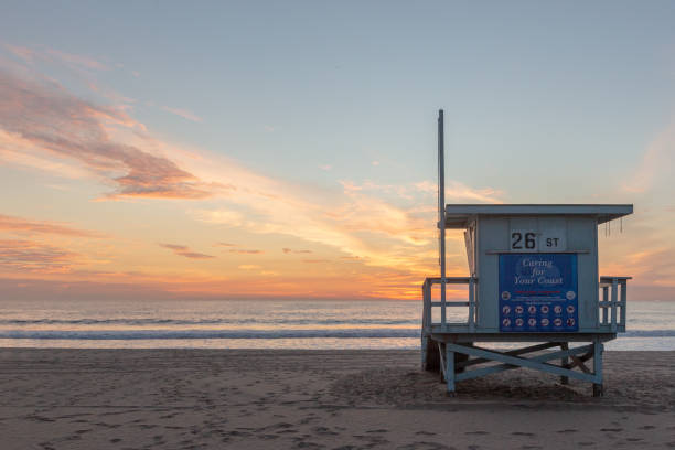 istock Lifeguard Towers - Southern California Beach 1138549689