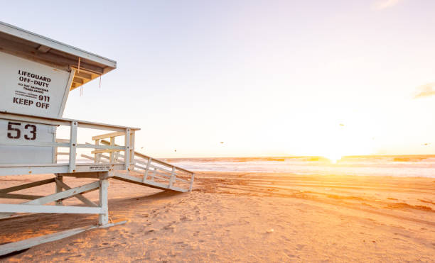 Lifeguard Towers - Southern California Beach