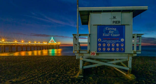 Lifeguard Towers - Southern California Beach