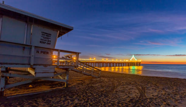 istock Lifeguard Towers - Southern California Beach 1138549867