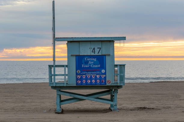 istock Lifeguard Towers - Southern California Beach 1138549876