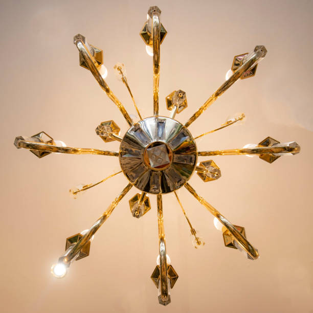 istock A low angle view of an Illuminated Gold Chandelier 1138554057