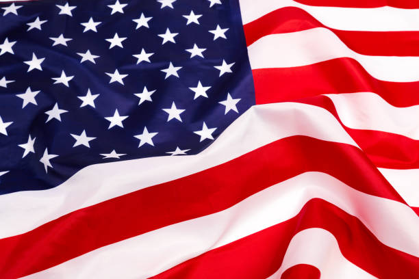 istock american flag isolated on white background - Image 1138557513