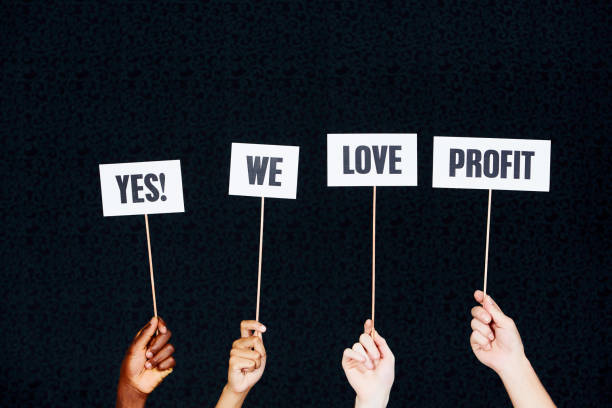 istock Mixed hands hold signs reading 