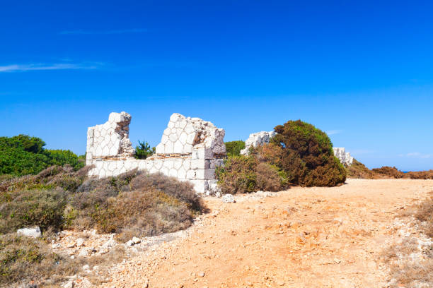 istock Summer rural landscape with ruins 1138560133