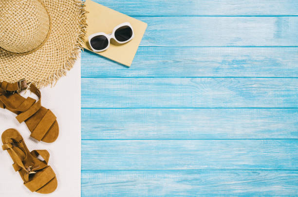 istock Top view beach and marine planks. Background with copy space 1138561536