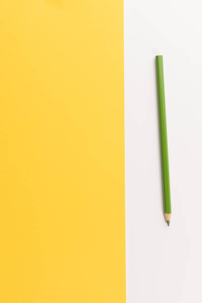 istock Colored pencil on color paper background 1138563278