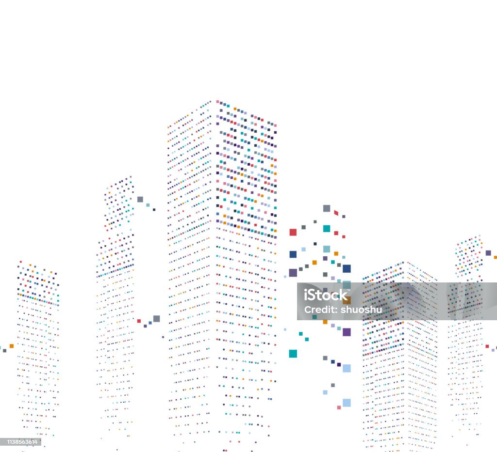 Office Building Pattern Abstract Modern City Office Building Pattern Background Stock ...