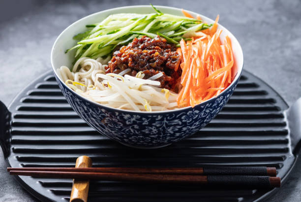 istock Beijing cuisine, Fried noodles with sauce 1138564748