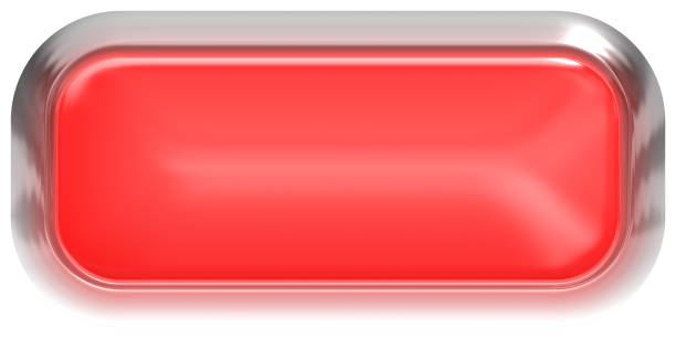 istock Web button 3d - red glossy realistic with metal frame, easy to expand 1138568542