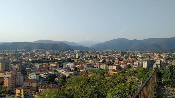 istock Brescia at sunset light with mountains on background. Lombardy, Italy. 1138575491