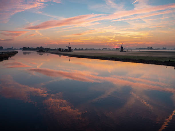 istock Dutch Water mills on an autumn day 1138579048
