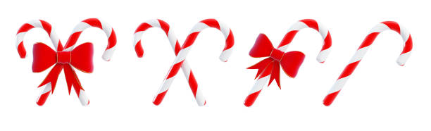 istock Christmas candy on a white background 3D illustration 1138580380