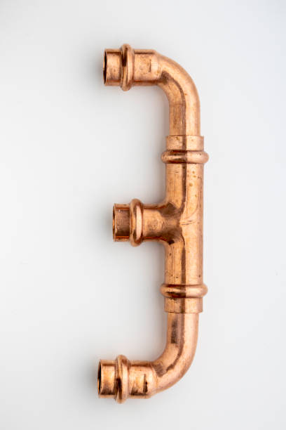 istock Plumbing various copper pipes and fittings 1138580425