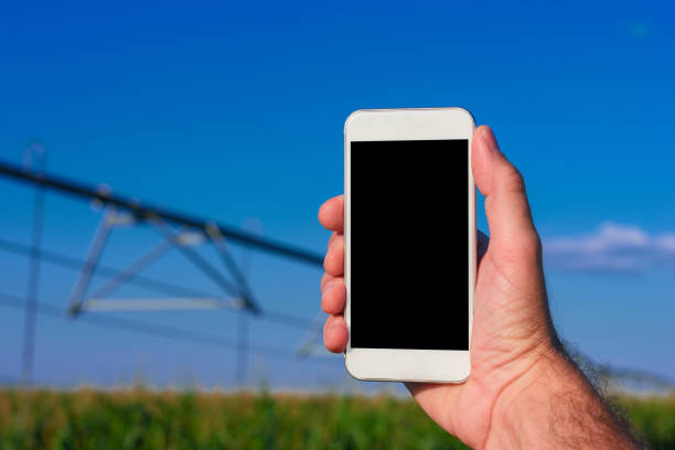 istock Smartphone agriculture app mock up screen 1138582077