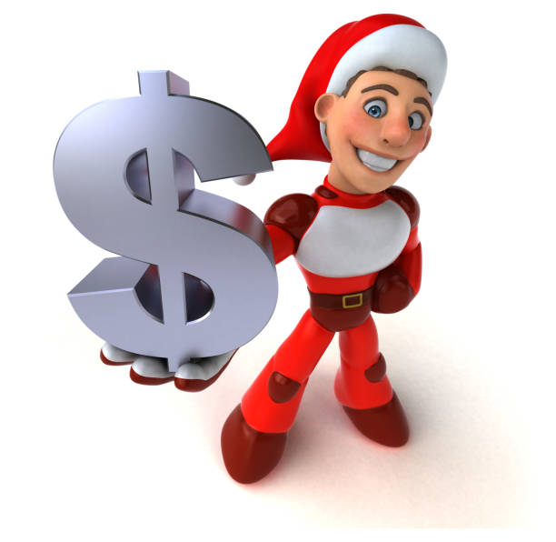istock Fun Super Santa Claus - 3D Illustration 1138587151