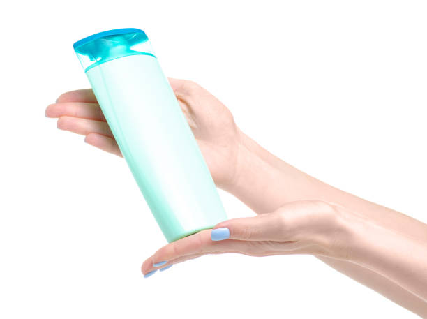 istock Bottle shampoo in hand beauty 1138589217