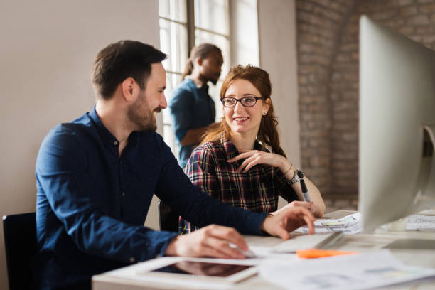 istock Picture of architects working together in office 1138590434