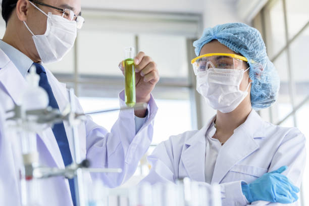 istock Asian young student scientist researching  and learning with senior scientist have teaching in a laboratory. 1138591257
