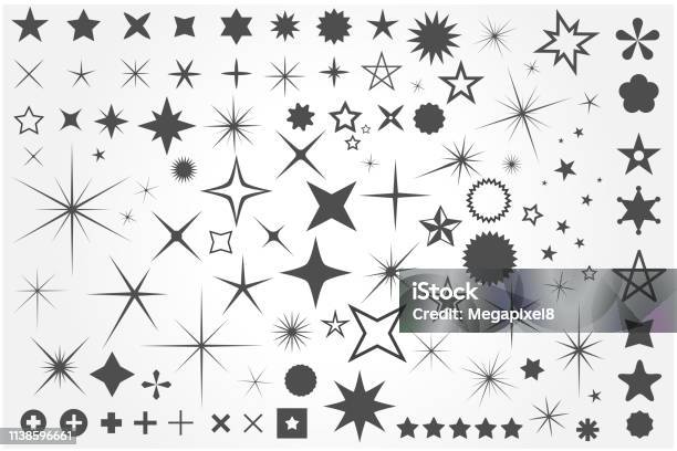 Звезда — стоковая векторная графика и другие изображения на тему Звезда - Звезда, Форма звезды, Векторная графика