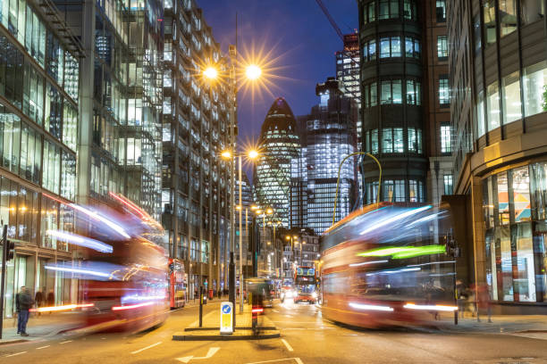 istock London city view traffic at night 1138596689