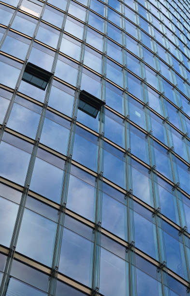 istock Background texture of business building windows 1138598426