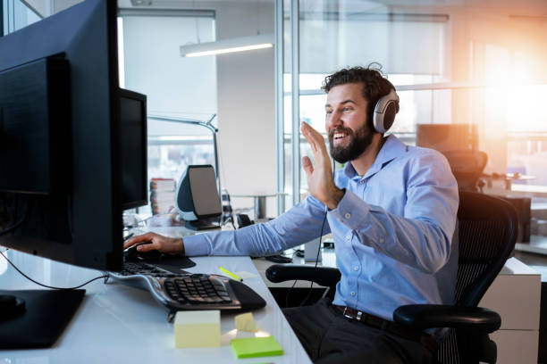 istock Young business man working at the office 1138598970