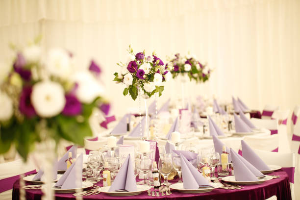 istock Beautiful restuarant design for wedding 1138599540