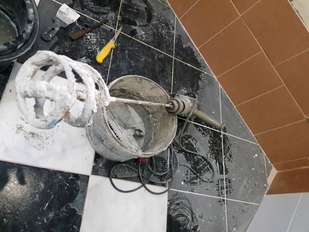 istock Repair - a large drill or mixer for plaster 1138599637