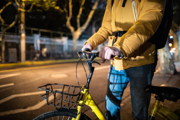 istock Tourist on bicycle in Shanghai 1138600698